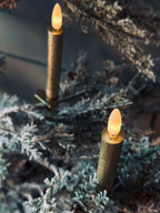 Bougies Led Dorées | Ensemble Décoratif De Noël Élégant | Valuna