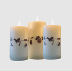 Bougies LED Bloklys | Ensemble de 3 Pièces | Valuna