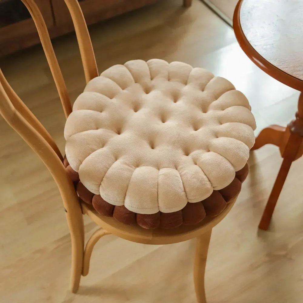 BiscuitPuff | Coussin De Confort Ultra-Doux – Design Moelleux Et Confort Moderne | Valuna