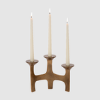 Bougeoir en Laiton Antique – Coffret Amour 3‑pièces | Chaleur Intemporelle & Ambiance Élégante | Valuna