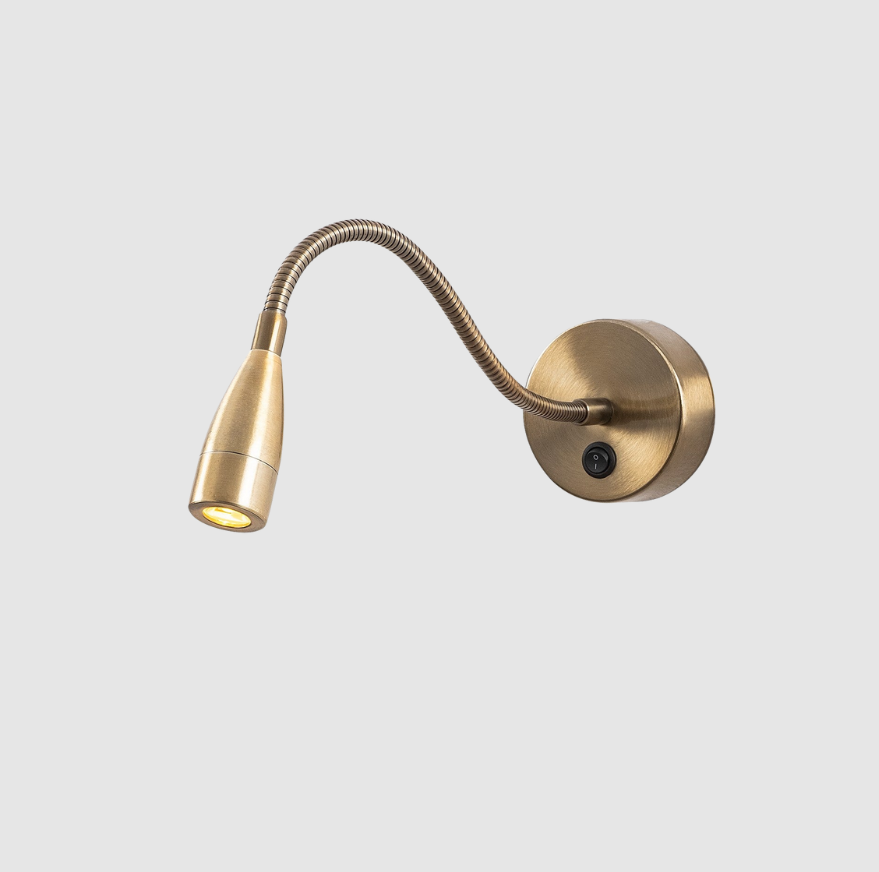Applique Murale Veridia Métal Bronze | Lampe Élégante à Une Lumière | Valuna
