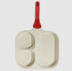 Poêle Divisée 3-en-1 | Saisir, Griller et Sauter en Même Temps | Valuna