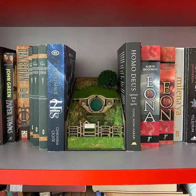 MiniScape Porte-Livres | Porte-Livres Décoratifs Faits Main avec Design de Microlandscape