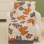 MapleLeafCotton | Couverture En Coton – Motif Feuille D'Érable Douce & Confortable | Valuna