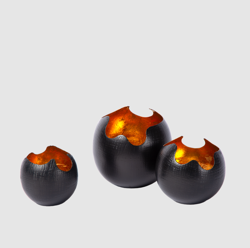 Porte‑bougies Tealight Kotori S (Lot de 3) | Lueur Douce et Chaleureuse pour Espaces Confortables | Valuna