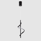 Suspension Opulent en Métal Noir | Déclaration Lumineuse Minimaliste & Audacieuse | Valuna