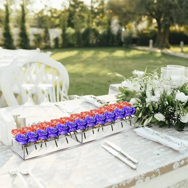 Vase En Acrylique Transparent Pour Décoration De Table VaseCristal - Valuna