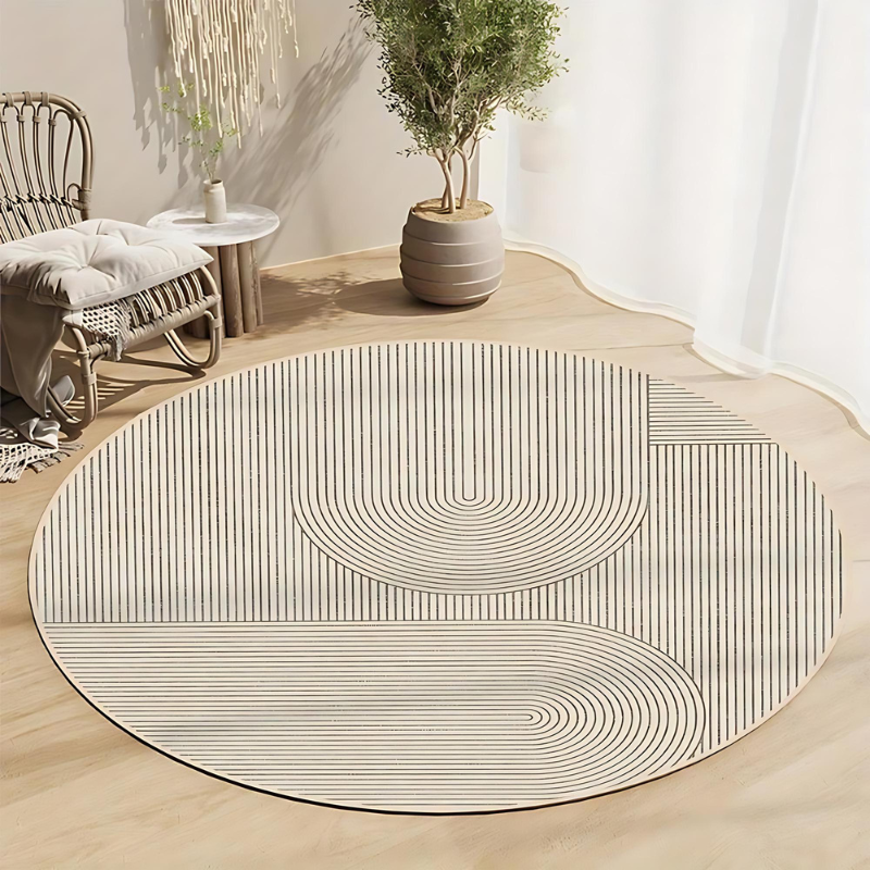 HomeOffice | Tapis Rond Antidérapant De 8 Mm D’Épaisseur Pour Maison Et Bureau | Valuna