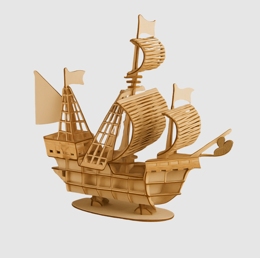 Maritim Pragt | Modèle de Puzzle de Voilier en Bois DIY SailCraft | Valuna