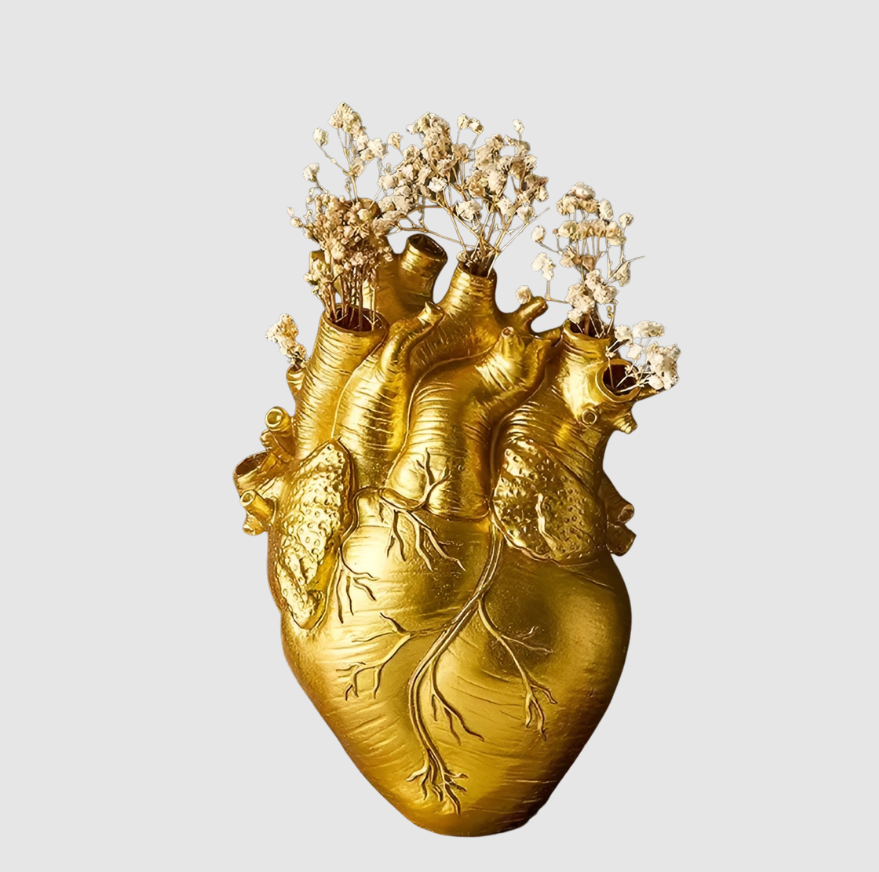 HeartBloom | Vase en Bambou en Forme de Cœur – Décoration Durable | Valuna