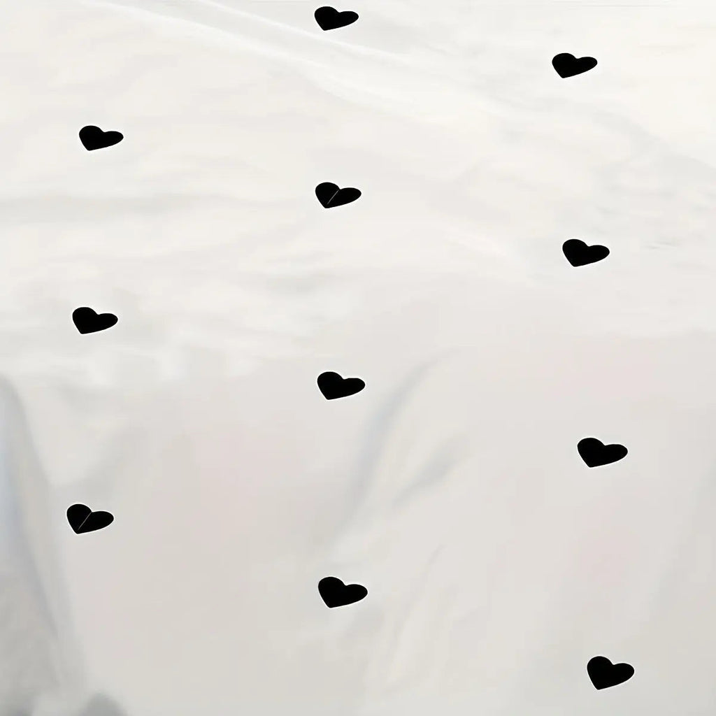 Housse de couette l Imprimé Amour Noir | Housse de Couette | Valuna