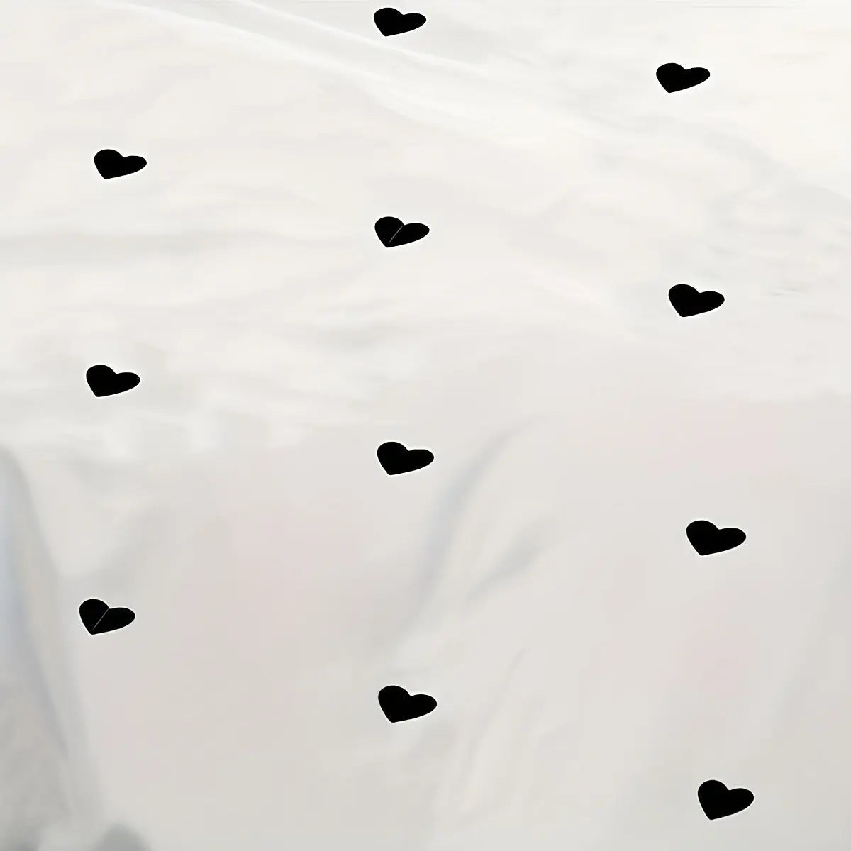 Housse de couette l Imprimé Amour Noir | Housse de Couette | Valuna