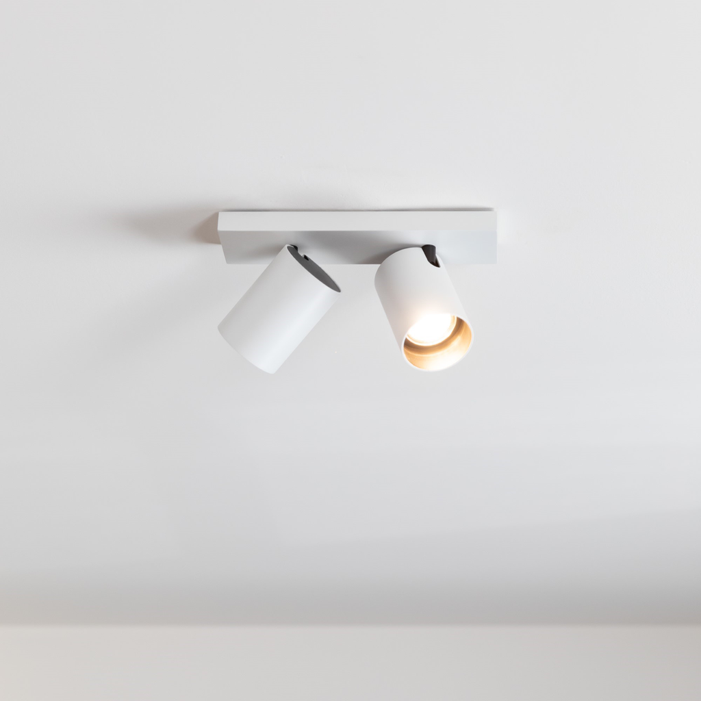 Plafonnier Bicolore Nuo | Éclairage Minimaliste Blanc & Noir Élégant | Valuna