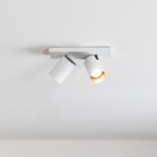 Plafonnier Bicolore Nuo | Éclairage Minimaliste Blanc & Noir Élégant | Valuna