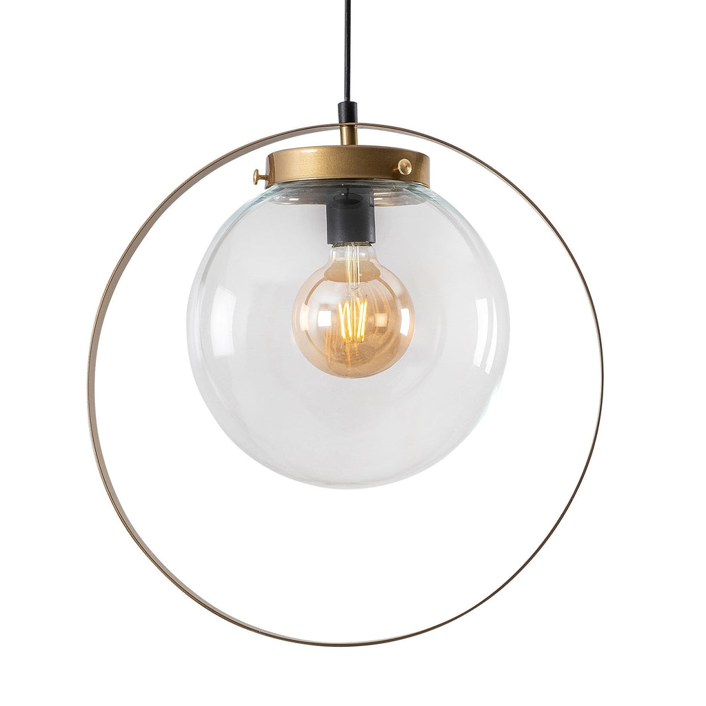 Suspension Blazer Verre Doré | Lampe Suspendue Industrielle au Style Élégant | Valuna