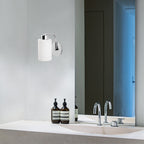 Applique Murale Oasis en Métal Blanc et Argenté | Lumière Minimaliste Moderne et Apaisante | Valuna