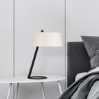 Lampe de Table Ascent Métal Blanc | Lampe Industrielle Minimaliste pour Bureau | Valuna