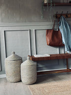 Courbe & Panier En Herbe Marine | Ensemble Décoratif 2 Pièces | Valuna