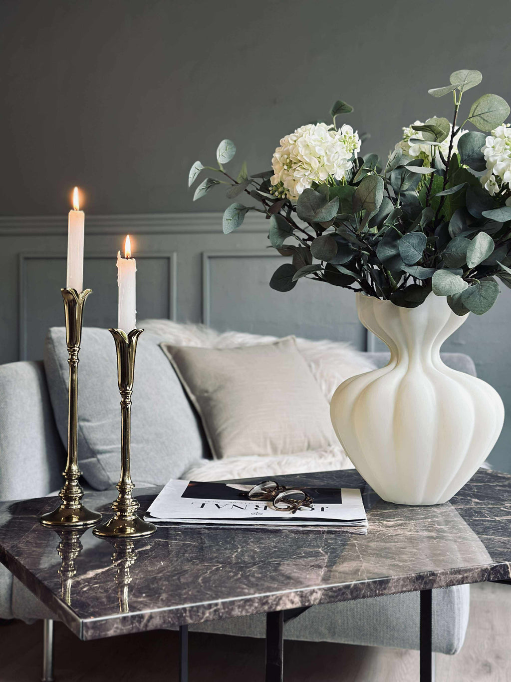 Siena | Vase en Verre Mat | 32 cm | Valuna