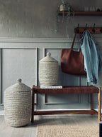 Courbe & Panier En Herbe Marine | Ensemble Décoratif 2 Pièces | Valuna