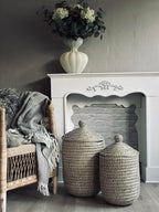 Courbe & Panier En Herbe Marine | Ensemble Décoratif 2 Pièces | Valuna