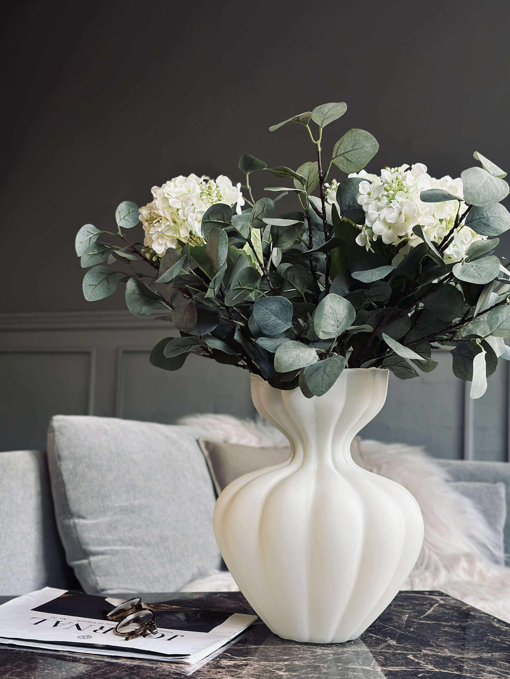 Siena | Vase en Verre Mat | 32 cm | Valuna