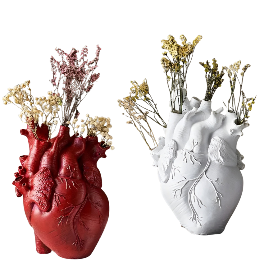 HeartBloom | Vase en Bambou en Forme de Cœur – Décoration Durable | Valuna