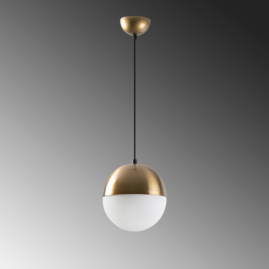 Suspension Regal 1‑Lumière en Verre Blanc | Lumière Pure & Élégance Minimaliste | Valuna