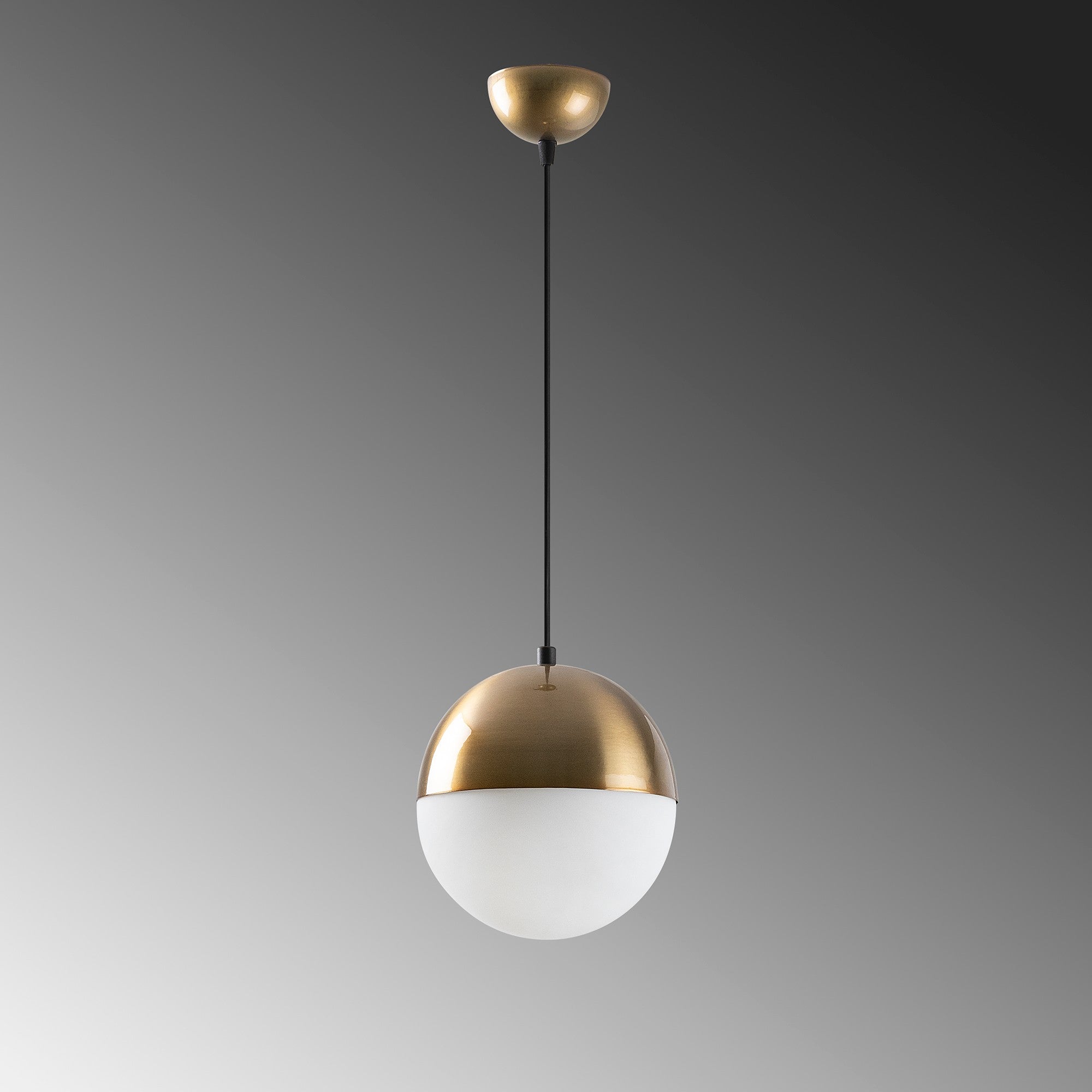 Suspension Regal 1‑Lumière en Verre Blanc | Lumière Pure & Élégance Minimaliste | Valuna