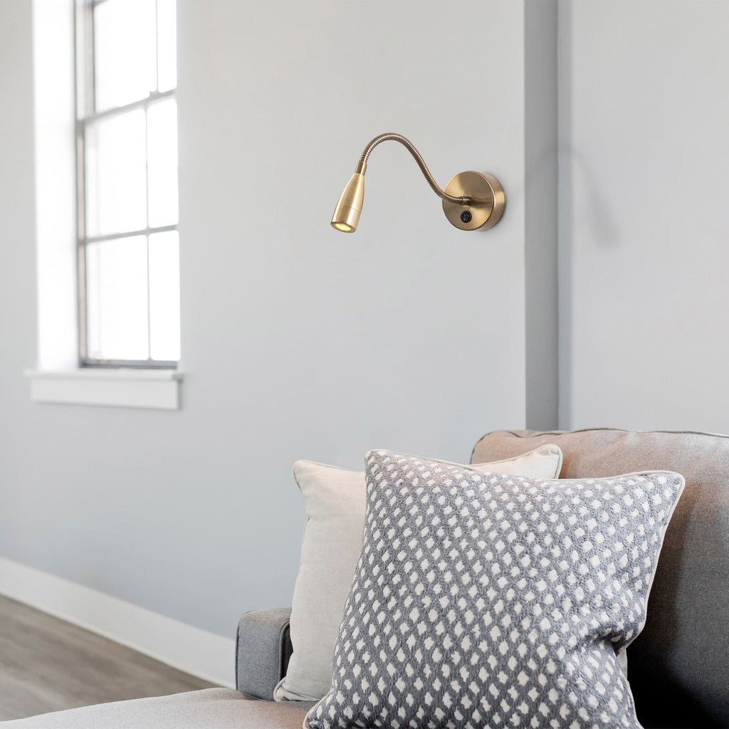 Applique Murale Veridia Métal Bronze | Lampe Élégante à Une Lumière | Valuna