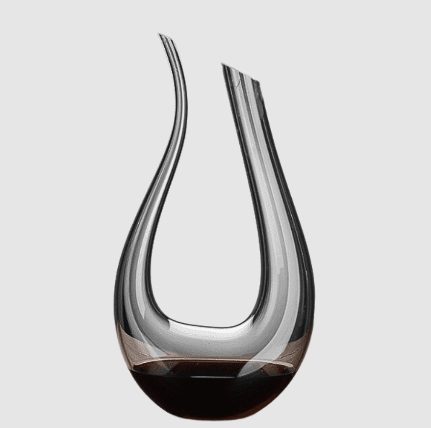 Carafe à Vin Cristal de Luxe en U | Aération Élégante pour Rouge & Blanc | Valuna
