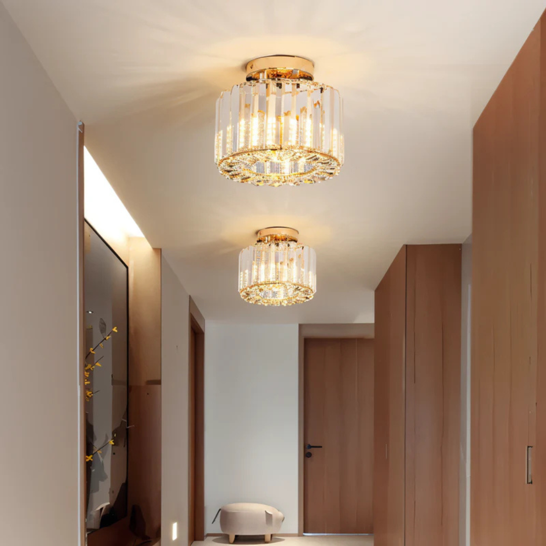 CrystLuxe | Lustre en Cristal avec Éclairage LED Éblouissant | Valuna