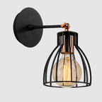 Applique Murale Delano en Métal Noir | Élégance Industrielle Épurée | Valuna