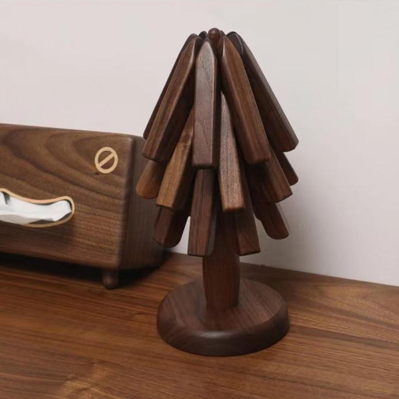 Sous-Verres | En Noyer Noir Pour Protection Et Style | Valuna