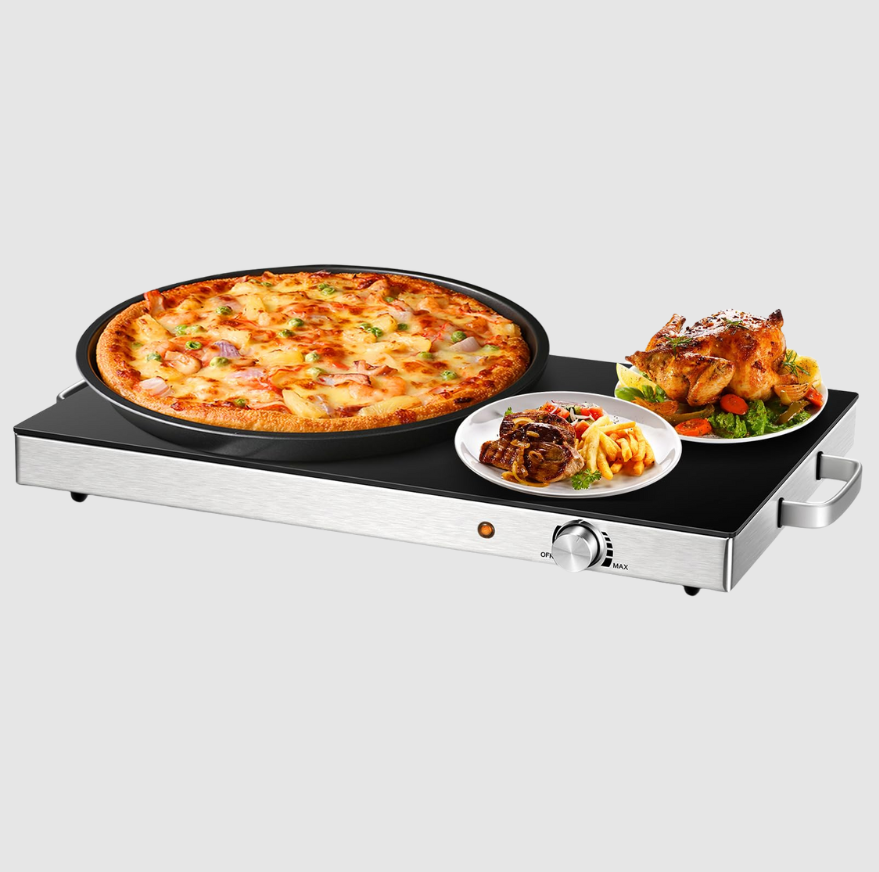 Plaques Chauffantes Électriques 2-en-1 | Lot de 2 avec Thermostat Réglable | Valuna