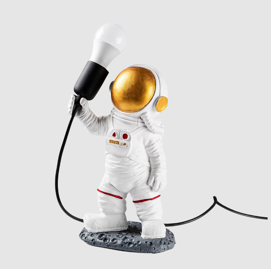 Lampe de Table Astronaute | Éclairage Cosmique et Déco Stylée | Valuna