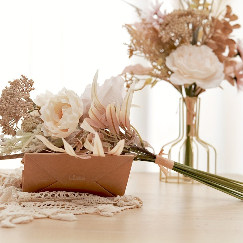 Arrangement Floral Élégant | 4Fleurs Artificielles Pour Décoration | Valuna