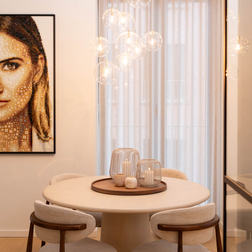 Bougeoir Votive Beige Doux | Éclat Minimaliste Chaleureux | Valuna