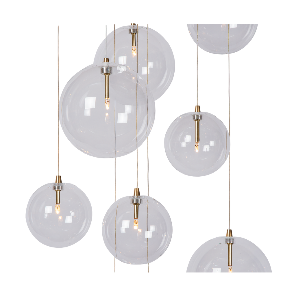 Suspension Camau 9 | Laiton Antique | Valuna