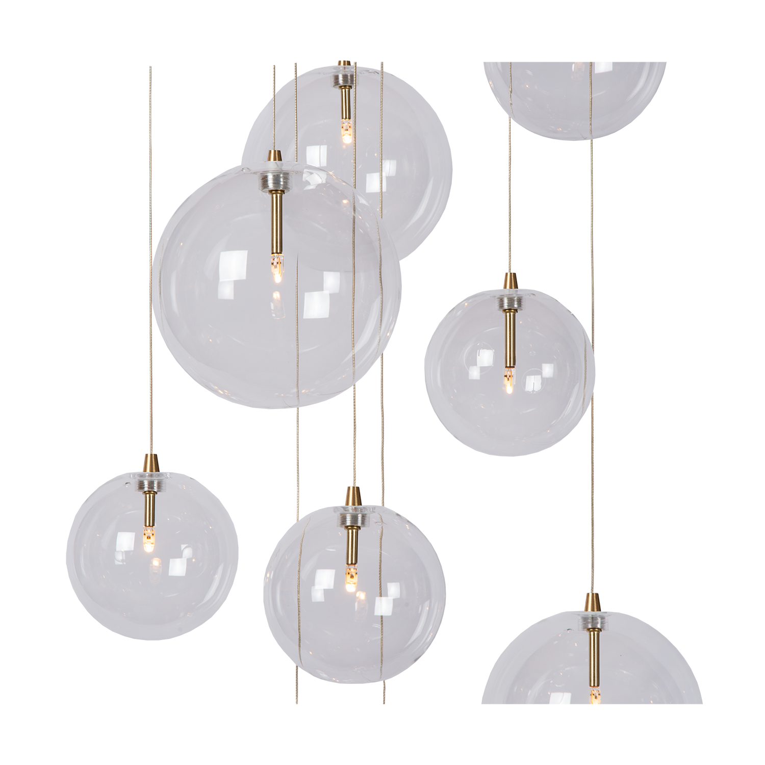 Suspension Camau 9 | Laiton Antique | Valuna