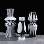 Vase Géométrique Moderne | Décoration Élégante Pour La Maison Et Le Bureau | Valuna