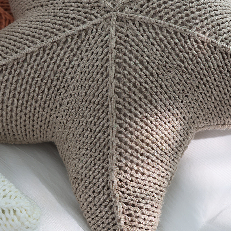 StarKnit | Coussin Étoile De Mer Tricoté à La Main – Décoration Confortable & Unique | Valuna