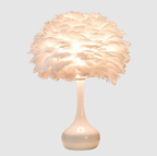 Lampe de Chevet Vase Plume Nordique | Éclairage de Table à 1 Ampoule Pour Décoration de Chambre | Valuna