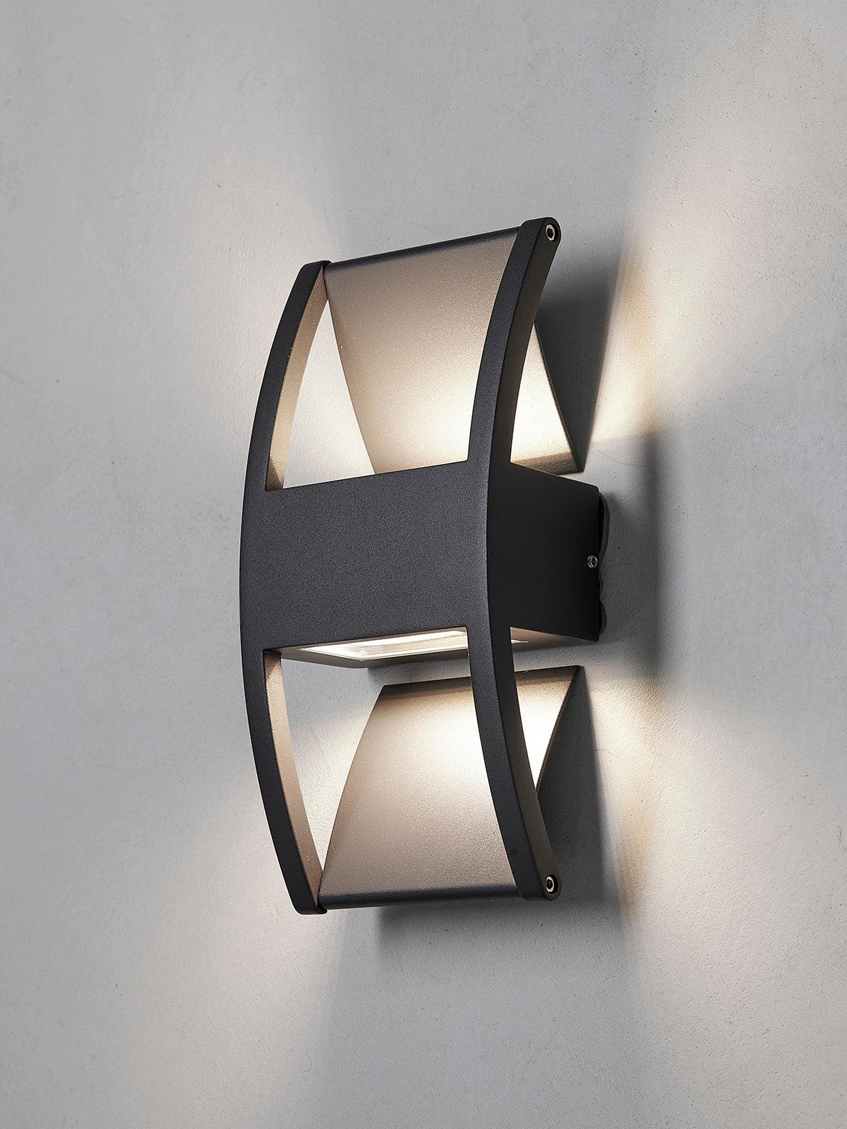 Nielsen Light Lærk Applique Murale Extérieure | Up/Downlight Anthracite | Valuna