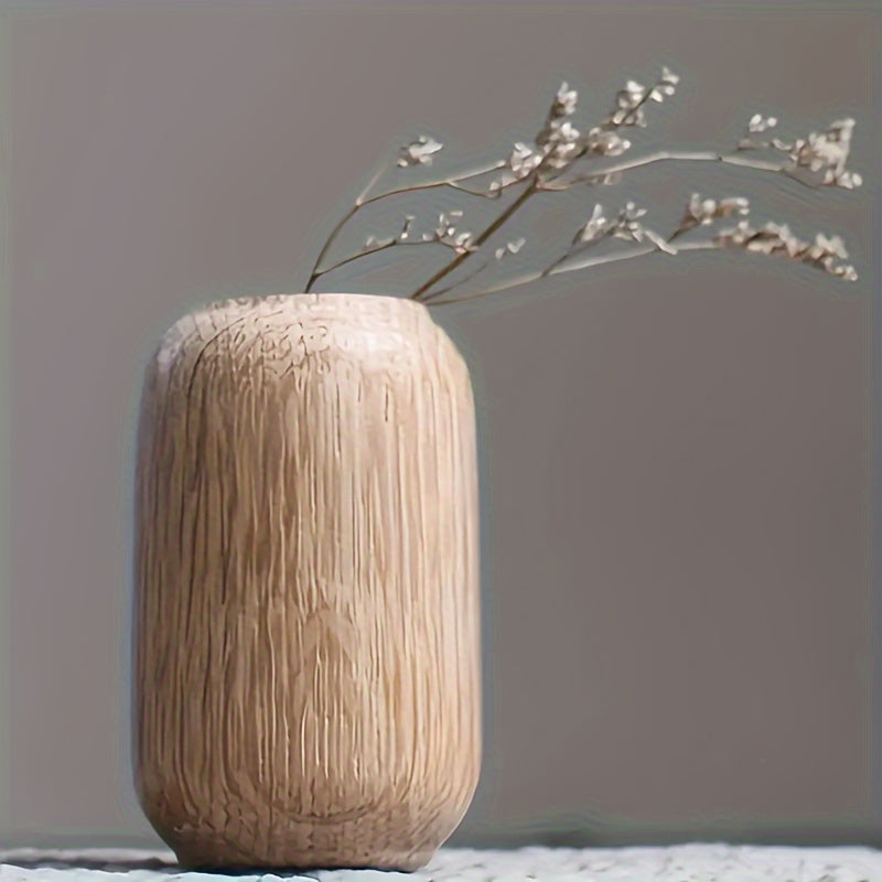 GeoWood Set | Ensemble De Vases Géométriques En Bois – Pièce Intemporelle Pour Intérieur | Valuna