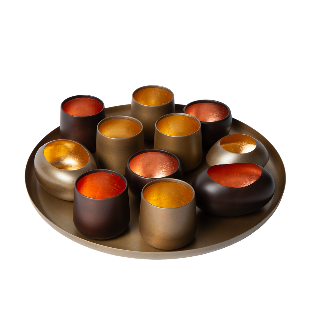 Tablett | mit Teelichtern Marlot | Valuna