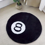 Noir Sphere | Tapis Doux Et Antidérapant À 8 Boules Pour Intérieur Et Extérieur | Valuna