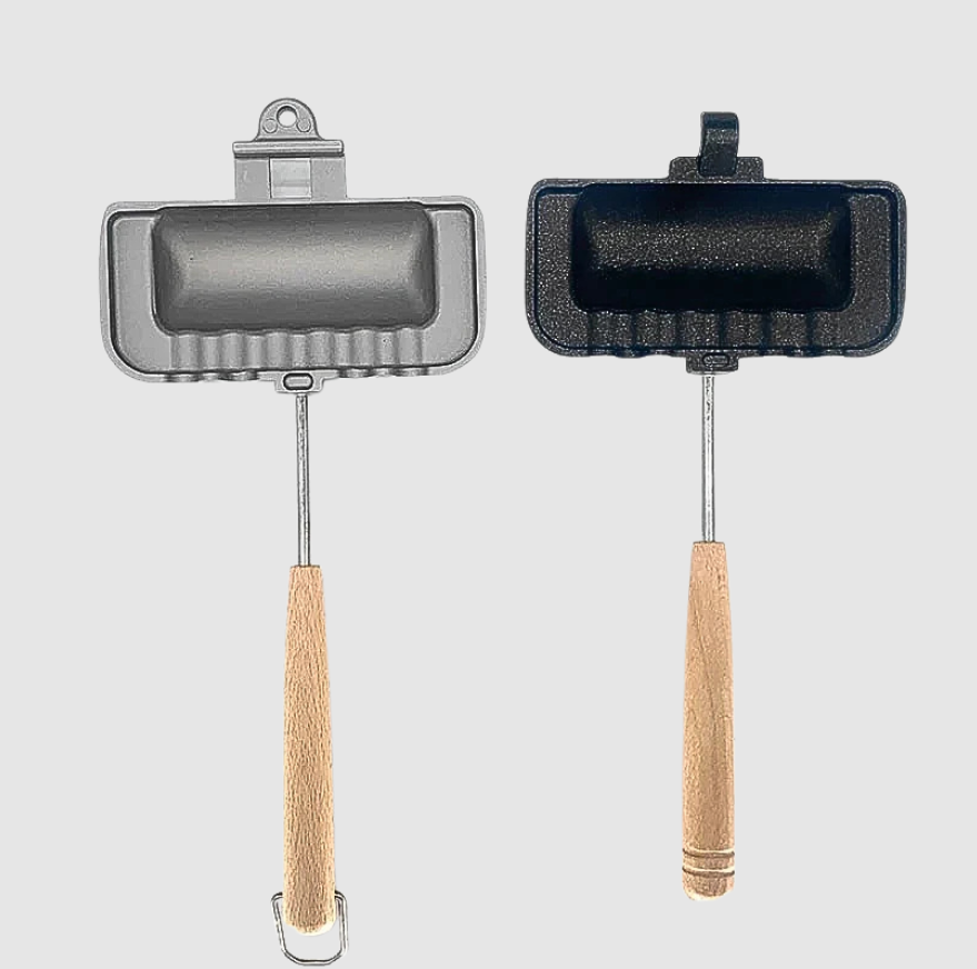 Poêle Réversible Anti‑adhésive Double Face | Aluminium Léger pour Sandwich & Grill | Valuna