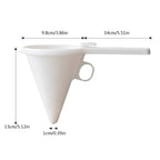 Entonnoir Silicone Repliable FlexiPour | Ustensile de Cuisine Résistant à la Chaleur et Anti‑Adhérent | Valuna