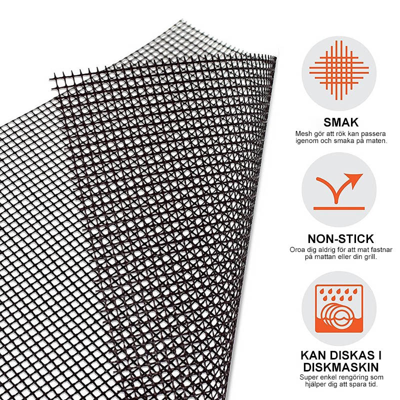 GrillMate | Grille De BBQ Et Tapis De Grill Pour Une Cuisson Facile Et Sans Désordre | Valuna